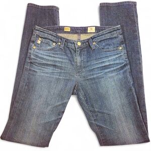 AG Adriano Goldschmied Premiere Skinny Straight Blue Jeans - Size 28R - Medium W